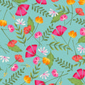 Bloom and Sew Yardage PRE-ORDER: Bold Blooms Ocean
