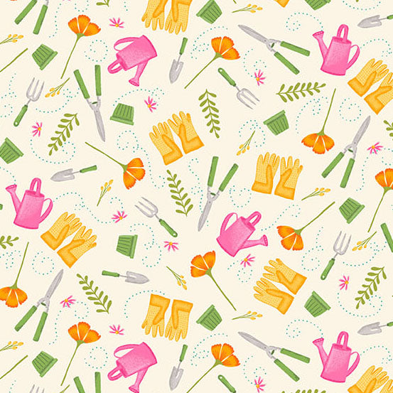 Bloom and Grow Yardage PRE-ORDER: Gardens Grow Cloud