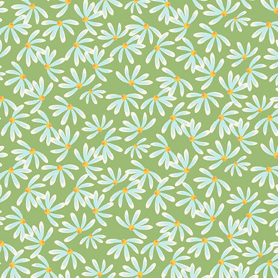 Bloom and Grow Yardage PRE-ORDER: Daisy Dance Grass