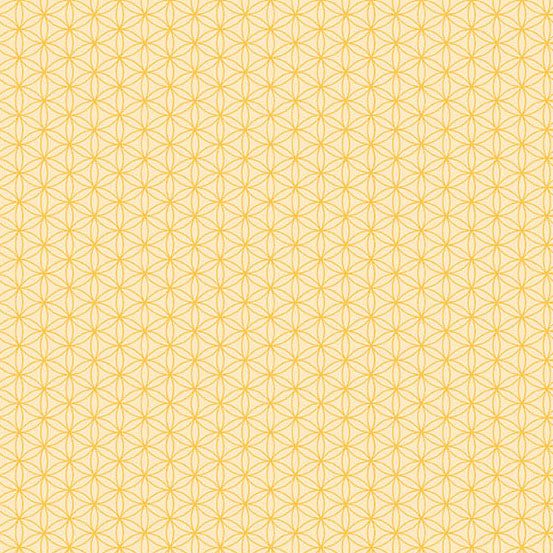 Bloom and Grow Yardage PRE-ORDER: Petal Print Buttercup