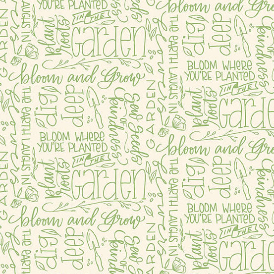Bloom and Grow Yardage PRE-ORDER: Dig Deep Grass