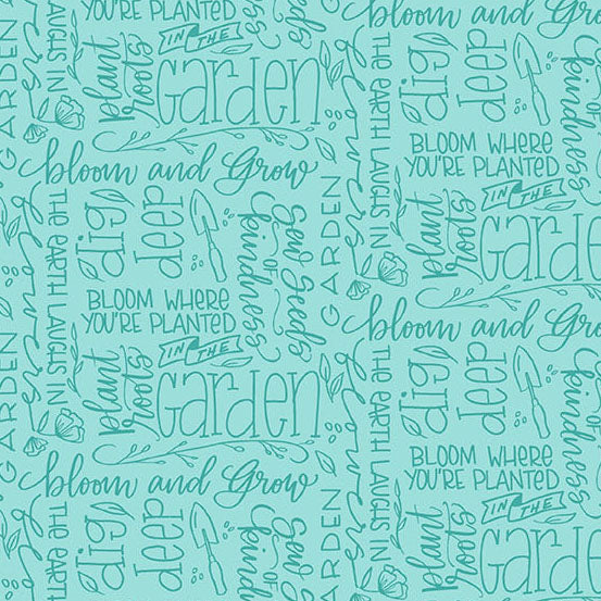 Bloom and Grow Yardage PRE-ORDER: Dig Deep Sky