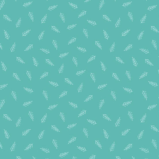 Bloom and Grow Yardage PRE-ORDER: Scattered Stems Ocean