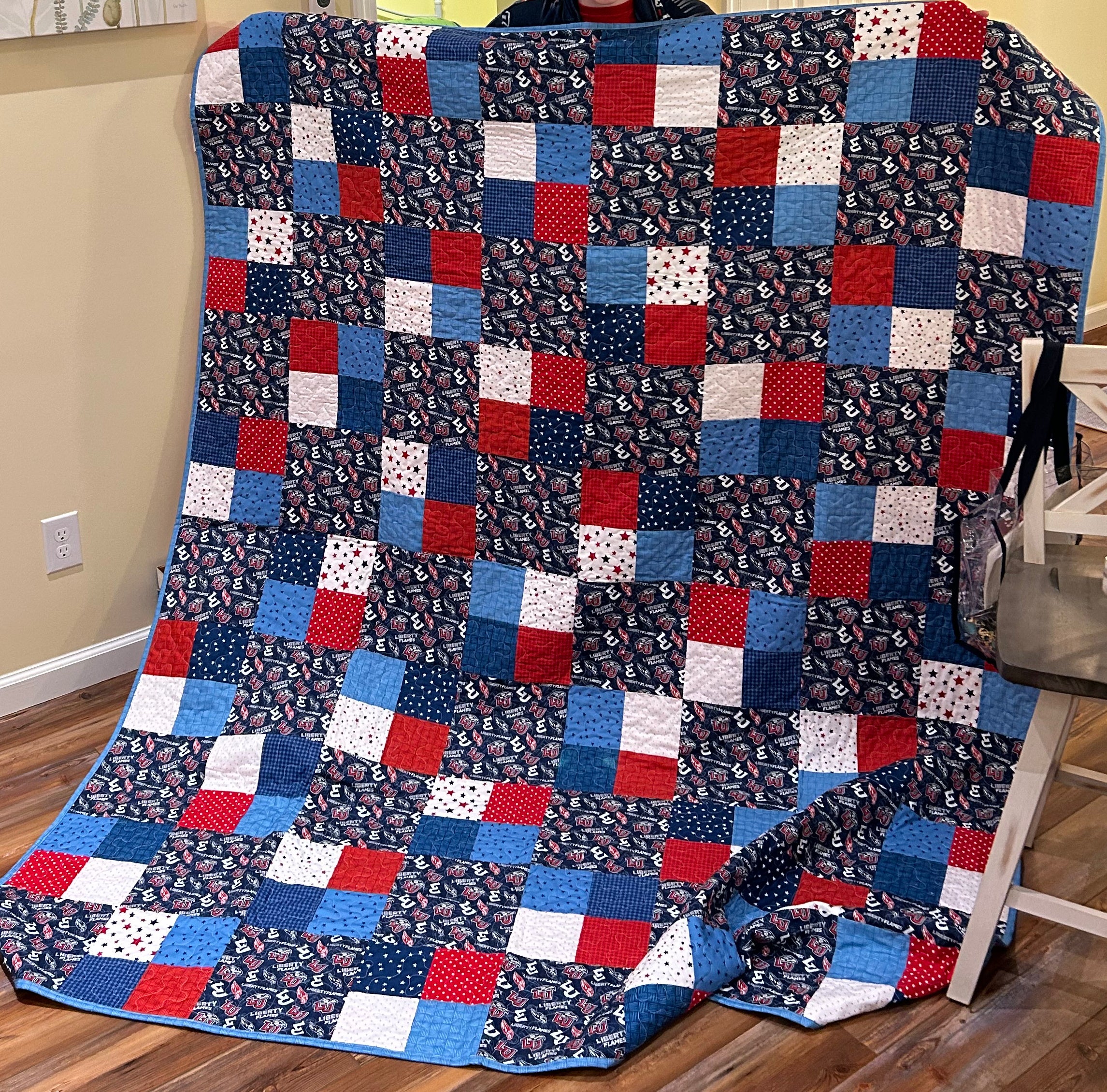 Alternating 4-Patch Quilt Pattern