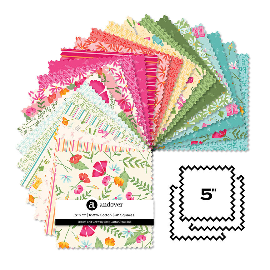 Bloom and Grow 5” Squares PRE-ORDER