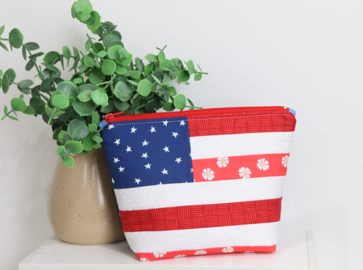 American Flag Pouch Digital Pattern