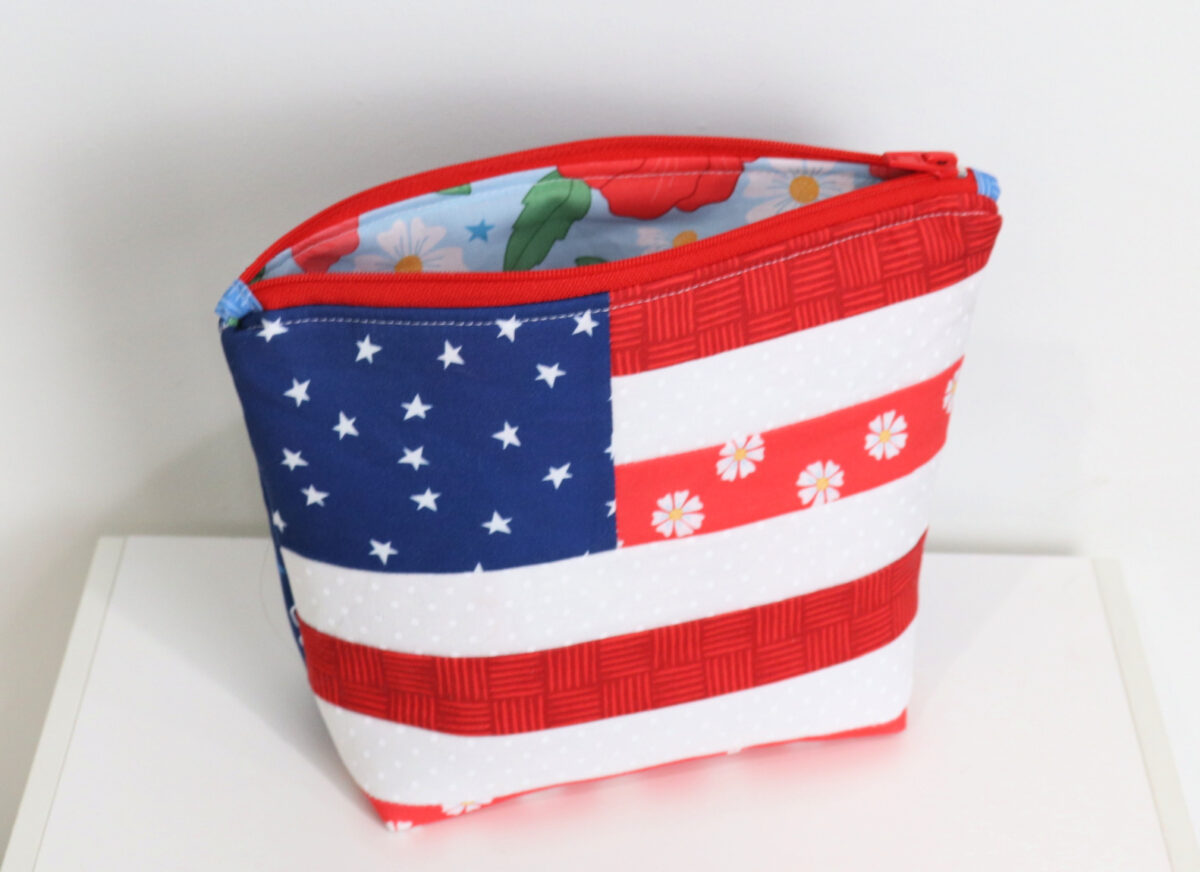 American Flag Pouch Digital Pattern