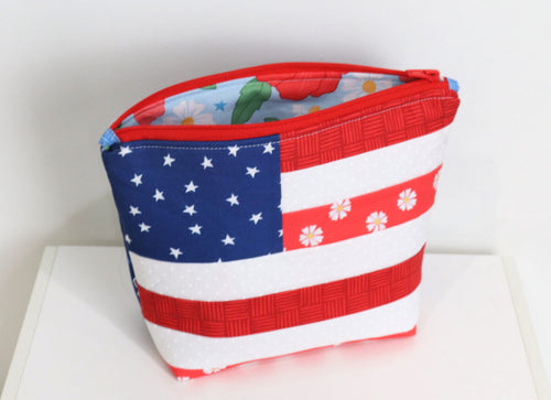American Flag Pouch Digital Pattern