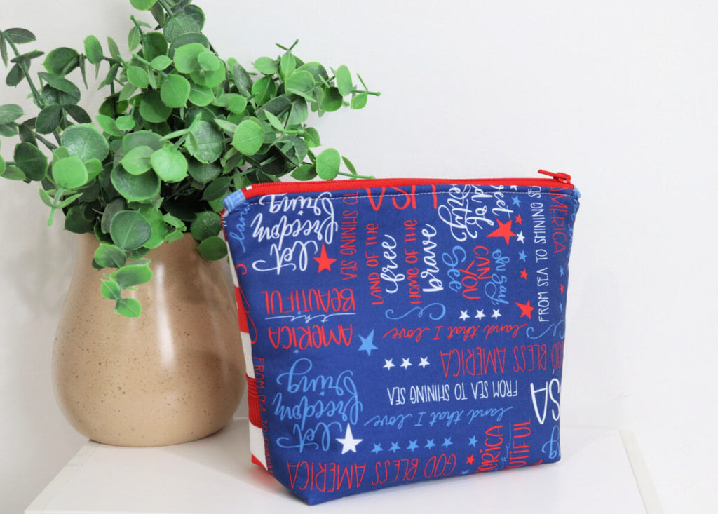 American Flag Pouch Digital Pattern